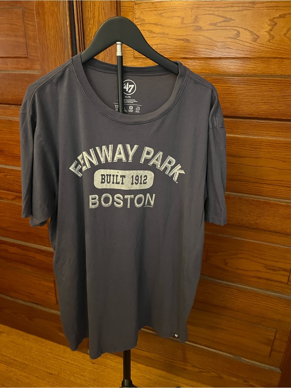 47 Brand Navy and White Fenway Park Boston T-Shirt
